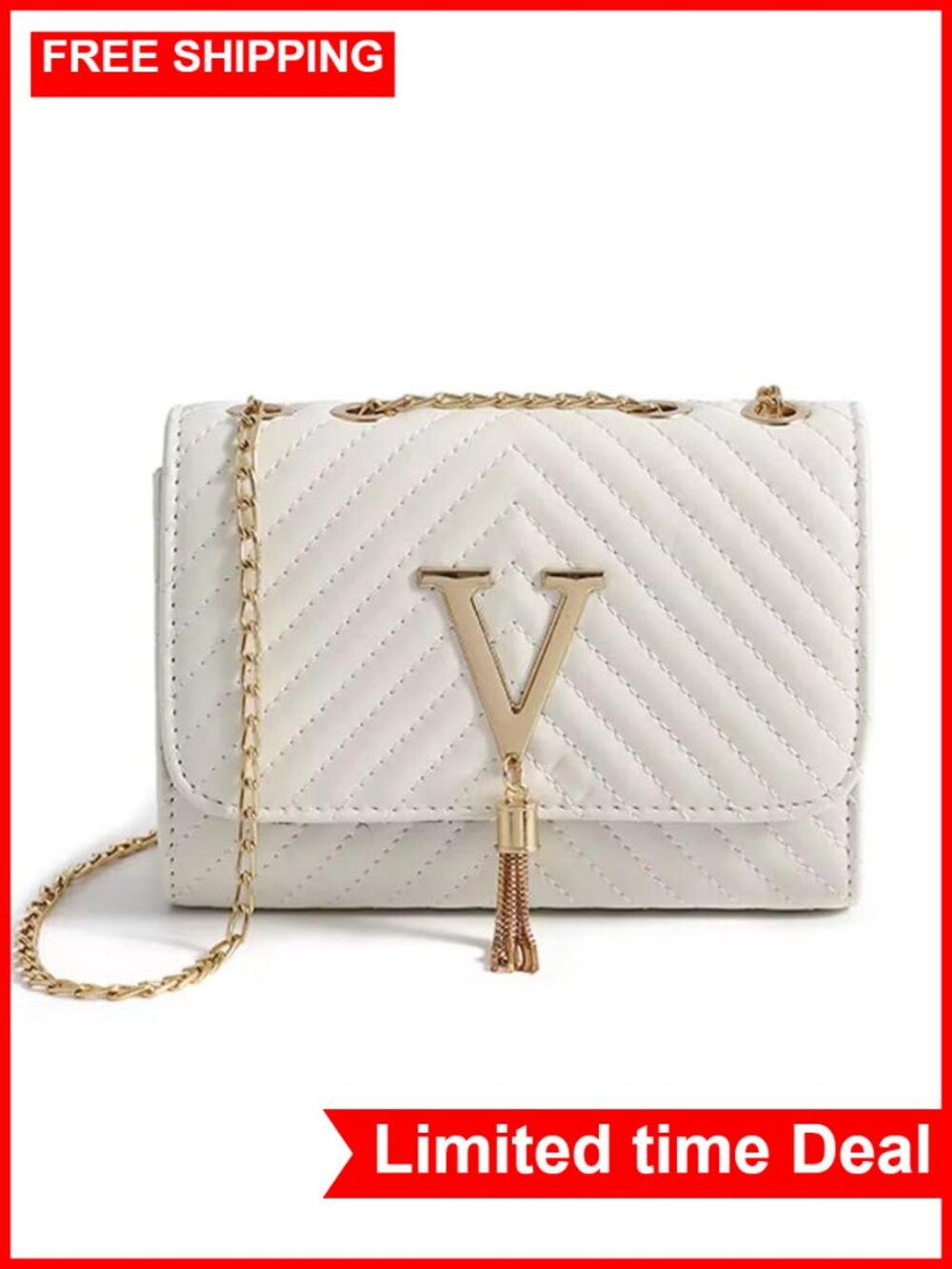 PU Leather Evening Bag Flap Crossbody Shoulder Bag Chain Strap